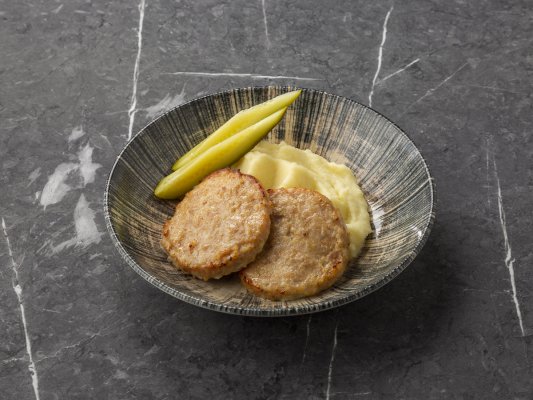 Куриные котлеты с пюре